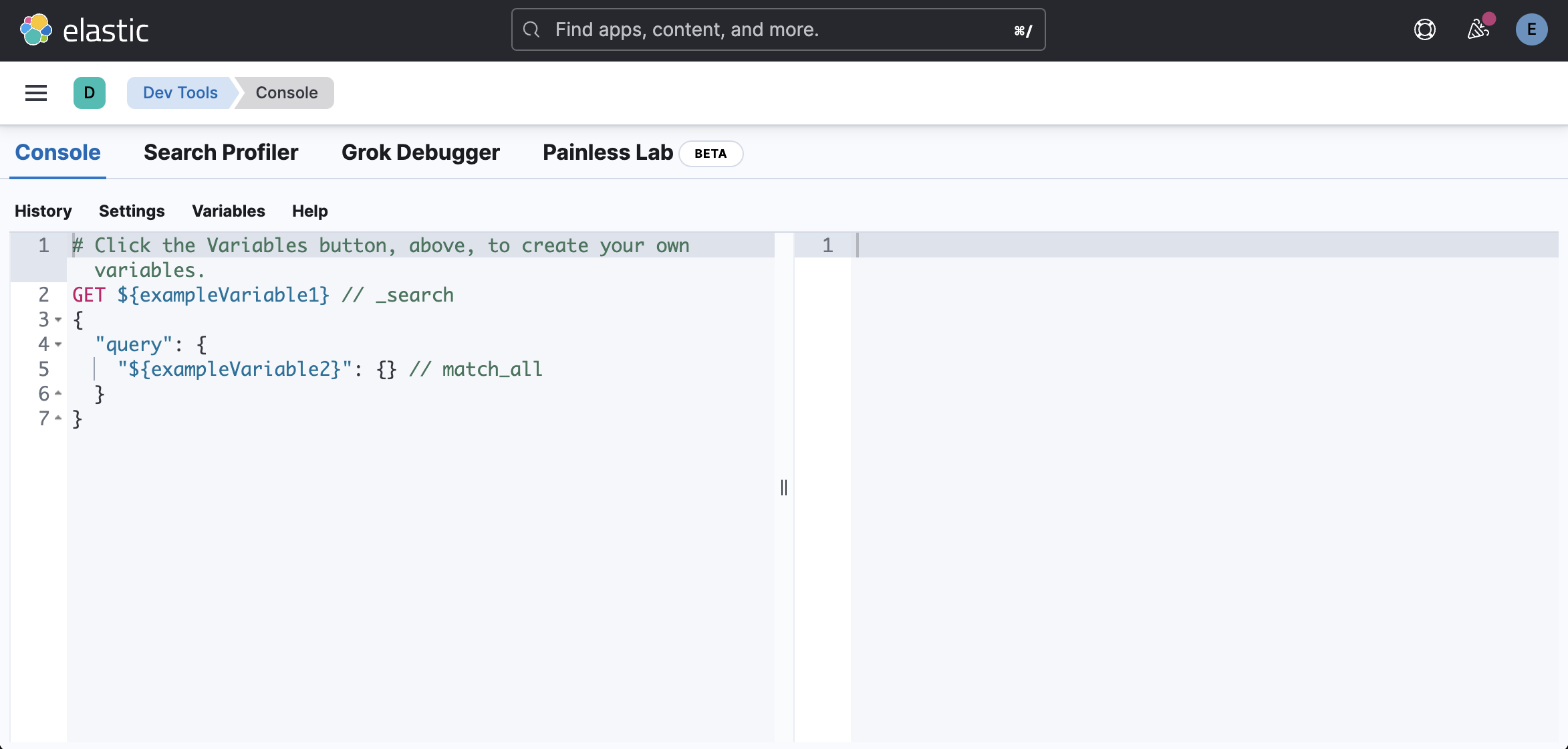 Kibana Console