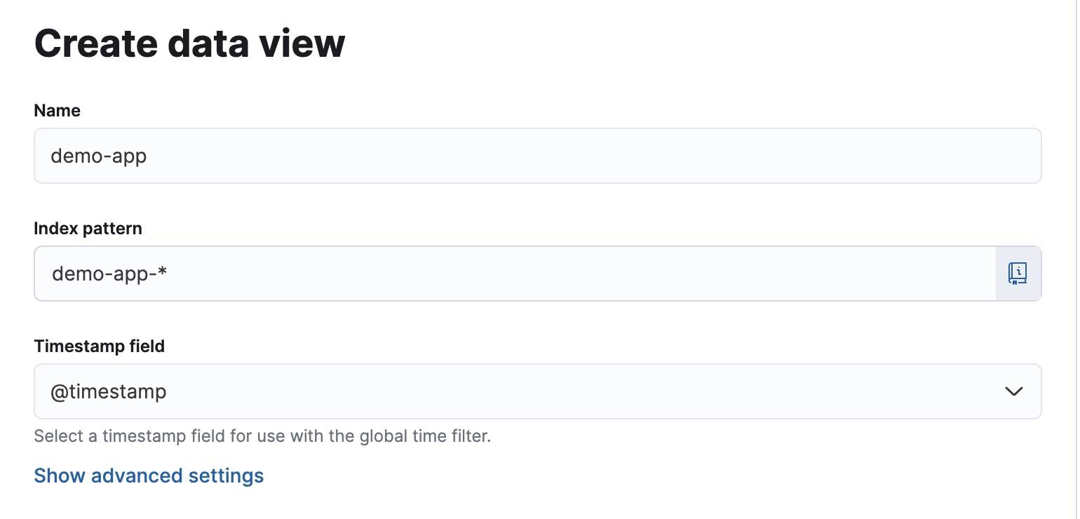 Create data view 2