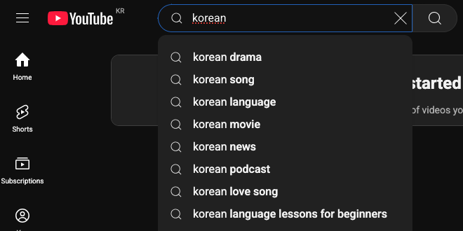 YouTube's query auto-completion
